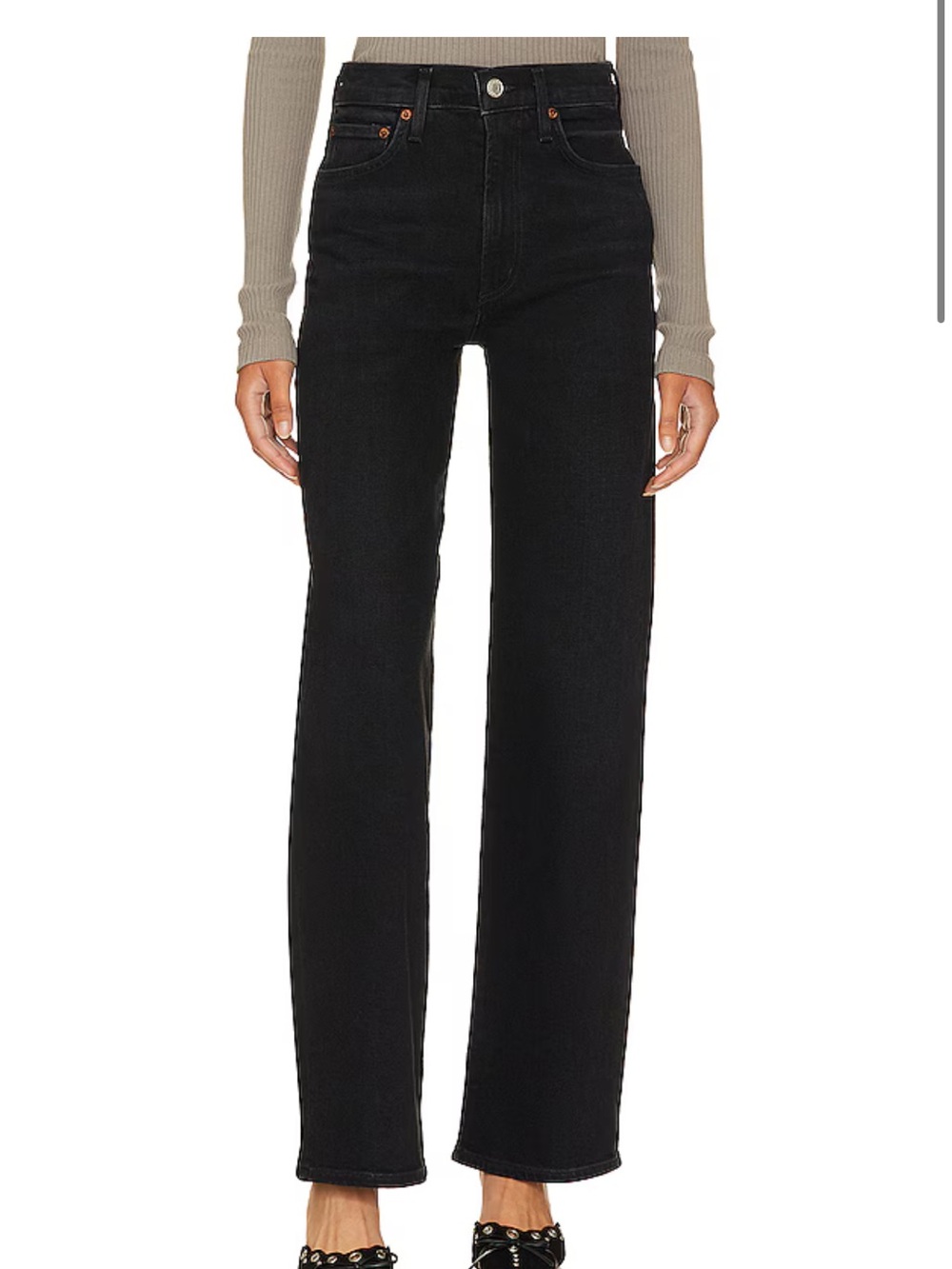 Agolde Harper Mid Rise Wide Straight Jeans in Hush
AGOLDE -27